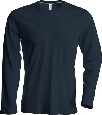 Obrázok produktu pre Kariban pánske tričko slim fit s okrúhlym výstrihom a dlhým rukávom RW709 (S) (sivá)