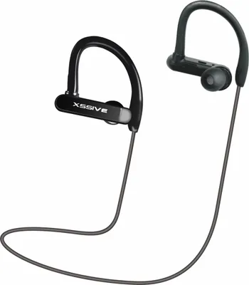 Zdjęcie produktu dla Xssive douszne bezprzewodowe słuchawki sportowe Bluetooth Słuchawki fitness czarne