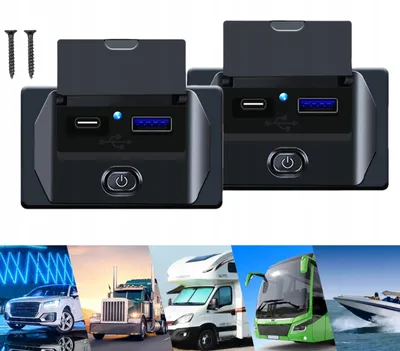 Produktbild von Do zabudowy Dual USB PD QC 3.0 Ladebuchse 12V/24V