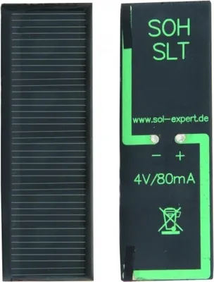 Produktbild von Solarzelle 4 V / 80 mA  - mit Lötanschluß