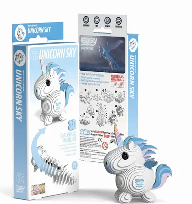 Produktbild von EUGY - 3D Bastelset Einhorn Pegasus