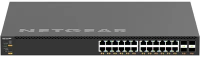 Zdjęcie produktu dla NETGEAR XSM4328CV, Zarządzany, L3, 10G Ethernet (100/1000/10000), Obsługa PoE, Możliwości montowania w stelażu, 1U