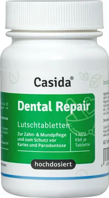 Productafbeelding van Tandreparatie zuigtabletten, met *L. reuteri* en *L. salivarius*, voor mondverzorging en mondhygiëne, veganistisch, 60 stuks
