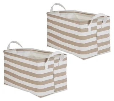 Großes Wäschekorb-Set, 2er-Pack, zusammenklappbar, 26,7x44,5x25,4 cm