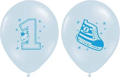 Immagine prodotto di Palloncini "Sneaker - Numero 1" blu, 1 pz.