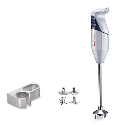 Immagine prodotto di set di frullatori a mano bamix G350 GASTRO PRO-3 incl. lama multifunzione, accessorio frusta e accessorio disco per montare, supporto, 350 watt, 2 velocità, acciaio inox,