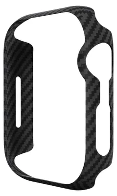 Image de Pitaka Air Coque Apple Watch 45mm – Protège contre les rayures et les chocs – Compatible avec le chargement sans fil – Fibre d'aramide de qualité aérospatiale - Noir