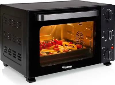Produktbild von Tristar OV-3627, 27 l, Schwarz, Freistehend, Drehregler, Stahl, Mechanisch