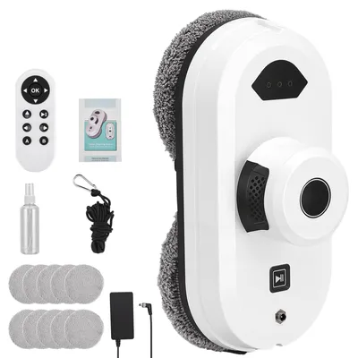 Fensterreinigungsroboter, 5800 Pa, 3 Modi, Fernbedienung, 10 Tücher