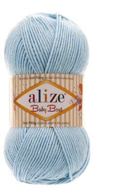 Produktbild von 100g Strickgarn ALIZE Baby Best uni Babywolle Wolle Antipilling, freie Farbwahl