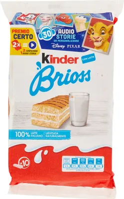 Produktbild von Biszkopty mleczna kanapka Brioss 10x27g - Kinder
