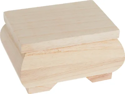 Produktbild von VBS Holzkästchen Bauchig 11x8x6 cm Dekobox Holztruhe Aufbewahrungskästchen