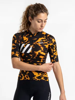 Produktbild von VeloNuts Damen Radtrikot, Fur Code, Amber Tortoise, XS
