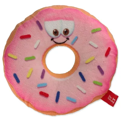 Produktbild von Dog Fantasy Spielzeug Donut mit Gesicht rosa 12cm