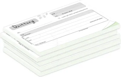 Immagine prodotto di Blocco ricevute PRICARO con copia carbone "Foglie", A6, 5 pezzi