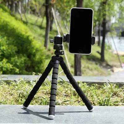 Obrázek produktu pro Přenosný mini stativ chobotnice s držákem telefonu pro živé vysílání selfie