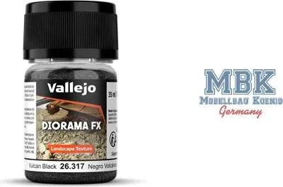 Obrázok produktu pre Vallejo VA26317 Vulcan Black (0,1- 2 mm) - Textúra krajiny