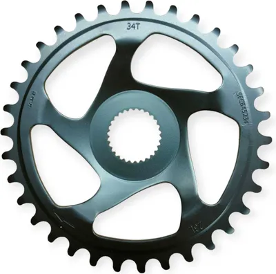 Produktbild von KMC E-Bike Kettenblatt Bosch Gen4 34 Zähne schwarz 52mm Kettenlinie DirectMount