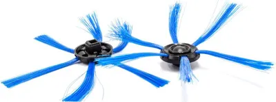 Produktbild von vhbw 2x Seitenbürste kompatibel mit Philips Smartpro FC8710, FC8774, FC8772, FC8776, FC8812 Saugroboter - Reinigungsbürsten Set, schwarz / blau