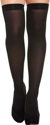 Produktbild von Schwarze Overknees schlicht