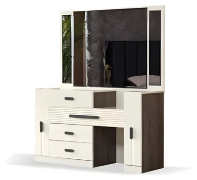 Produktbild von Schlafzimmer Holz Möbel Luxus Schminktisch mit Spiegel Design Modern