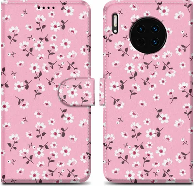 Produktbild von Cadorabo Schutzhülle für Huawei MATE 30 Hülle Design Rosa Handyhülle Schutzhülle Etui Magnetisch Case Cover