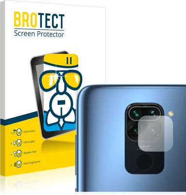 Produktbild von BROTECT Schutzglas für Xiaomi Redmi Note 9 (NUR Kameraschutz) Schutzfolie Panzer Folie Glas Display Schutz klar