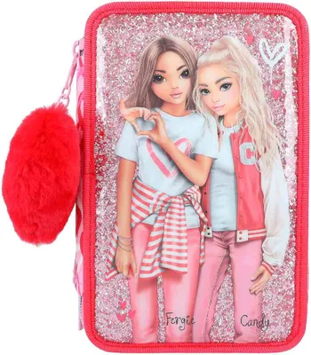 Produktbild von Depesche 3-Fach Federtasche TOPModel ONE LOVE Glitzer