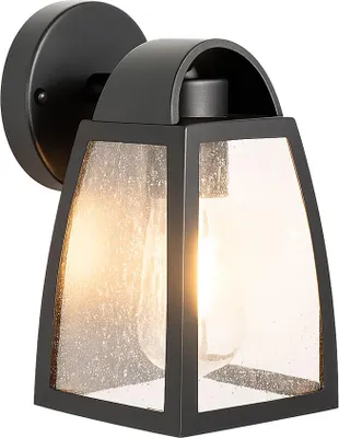 Produktbild von LED Außen Wandleuchte, ALU Glas, schwarz, L 20 cm