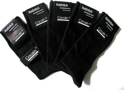 Produktbild von Cocain underwear schwarze Herren Socken, Gr. :47-50, Stückzahl:10 Paar