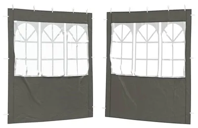 Obrázok produktu pre Solidchoice - Stan na párty, bočný panel, 2 kusy, 300 x 195 cm, antracitová farba