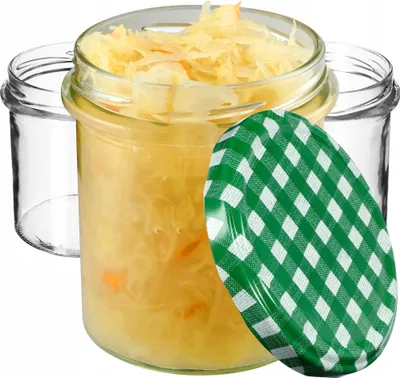 Image de KADAX Pots à confiture 350ml, fi82 mm, Pots à confiture avec couvercle à vis, Pots à miel, Pots à confiture