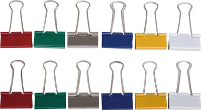 Produktbild von MAUL Foldback-Klemmer Federstahl Metall 12 Stück 32 mm rot
