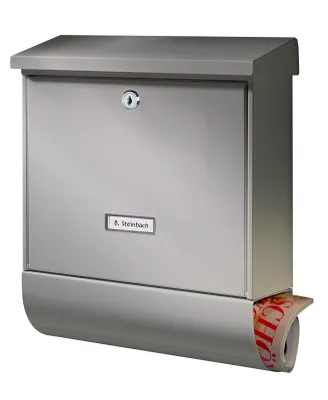 Produktbild von BURG WÄCHTER BRIEFKASTEN Briefkästen „Nordland“ 20867SI Nordland Silber