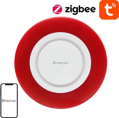 Zdjęcie produktu dla Inteligentna bezprzewodowa syrena alarmowa Zigbee Heiman HS2WD Tuya