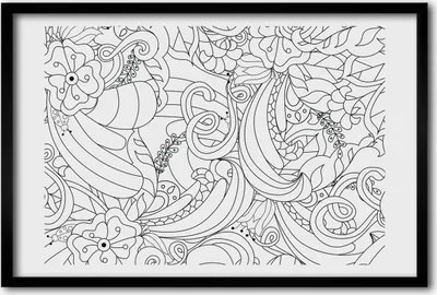 Produktbild von Bild 60x40 MDF-Rahmen, Wandkunst Verzierungen