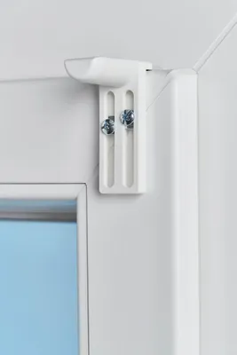 Image de Lot de 2 supports sans perçage blanc pour tous types de stores