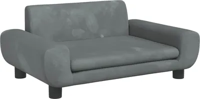 Obrázok produktu pre vidaXL Detská pohovka Dark Grey 70x45x33 cm Velvet