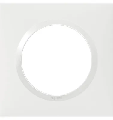 Image de Plaque simple Dooxie, LEGRAND, blanc