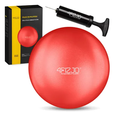 Produktbild von 4FIZJO Kleiner Pilates-Rehabilitationsball, 22 cm, aufblasbar, rot