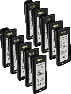 Produktbild von vhbw 10x Akku Ersatz für Motorola NNTN8023C, NNTN8023BC, NNTN8023A, PMNN4522, NNTN8023AC für Funkgerät, Walkie Talkie (2900 mAh, 3,7 V, Li-Ion)