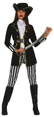 Productafbeelding van Elegant piratenkostuum voor dames, maat: L