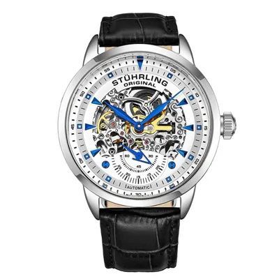 Produktbild von Stührling Herrenuhr Executive 3133 Automatik 44mm Skelett – 22-Juwelenwerk