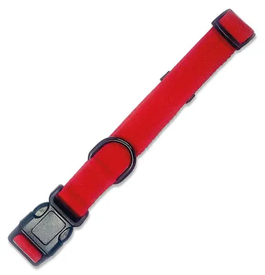 Productafbeelding van Hondhalsband van 100% nylon, rood, 1,6 x 25-35 cm