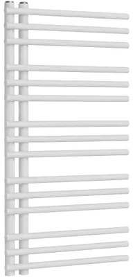 Immagine prodotto di Radiatore da bagno Burke - L/P - attacco asimmetrico da 50 mm - 348 W - bianco opaco - 900x500 mm