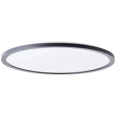 Produktbild von BRILLIANT schwarze flache LED-Deckenleuchte MILTON | Ø42 cm | 24W 3400lm 4000K | Kunststoff