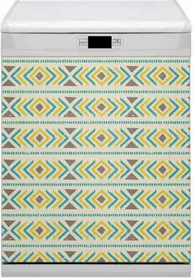 Produktbild von Küche Magnet für Spülmaschine  Abwaschbar 60x80 cm Geschirrspüle  - Geometrisches Muster