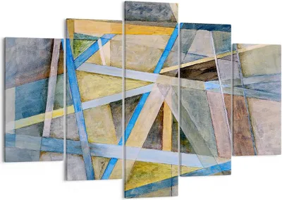 Produktbild von Bild auf Leinwand - Leinwandbild - Abstraktion modern - 150x100cm - Wand Bild - Wanddeko - Leinwanddruck - Bilder - Kunstdruck - Wanddekoration - Leinwand bilder - Wandkunst - EA150x100-3681