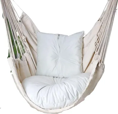 Produktbild von Love Gifts® Hängesessel Kissen 2 Stück sehr weich und bequem, passend auch für einen Hängekorb & Hängesessel, Farbe Grau