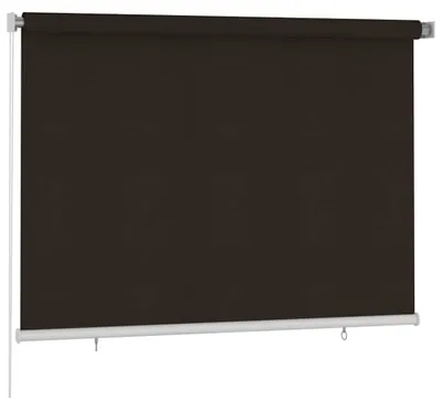 Obrázok produktu pre vidaXL vonkajšia rolovaná clona, 205 cm (šírka) x 140 cm (výška), hnedá, vyrobená z HDPE